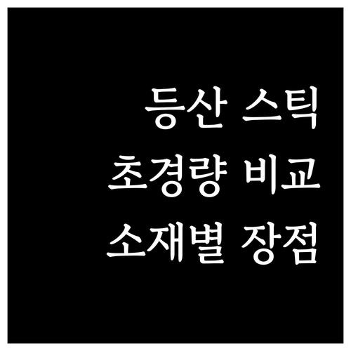 등산 스틱 추천 2024 초경량, 듀