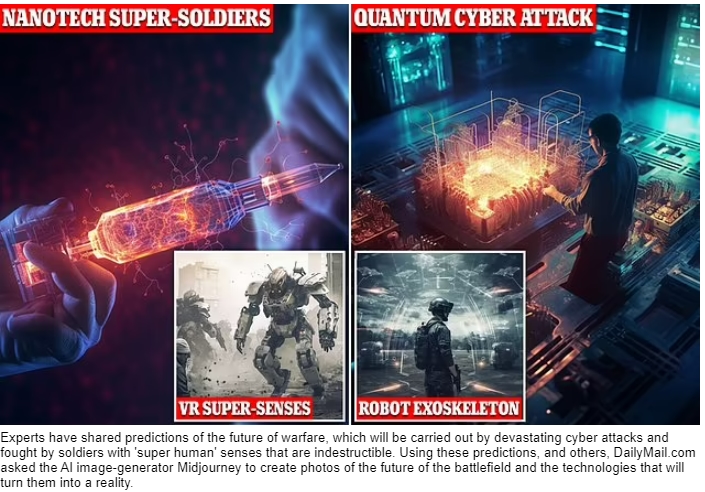  미래의 전쟁, 양자 컴퓨터의 파괴적 사이버 공격으로 치러질 것 VIDEO: From 'super-soldiers' to killer AI drones:...