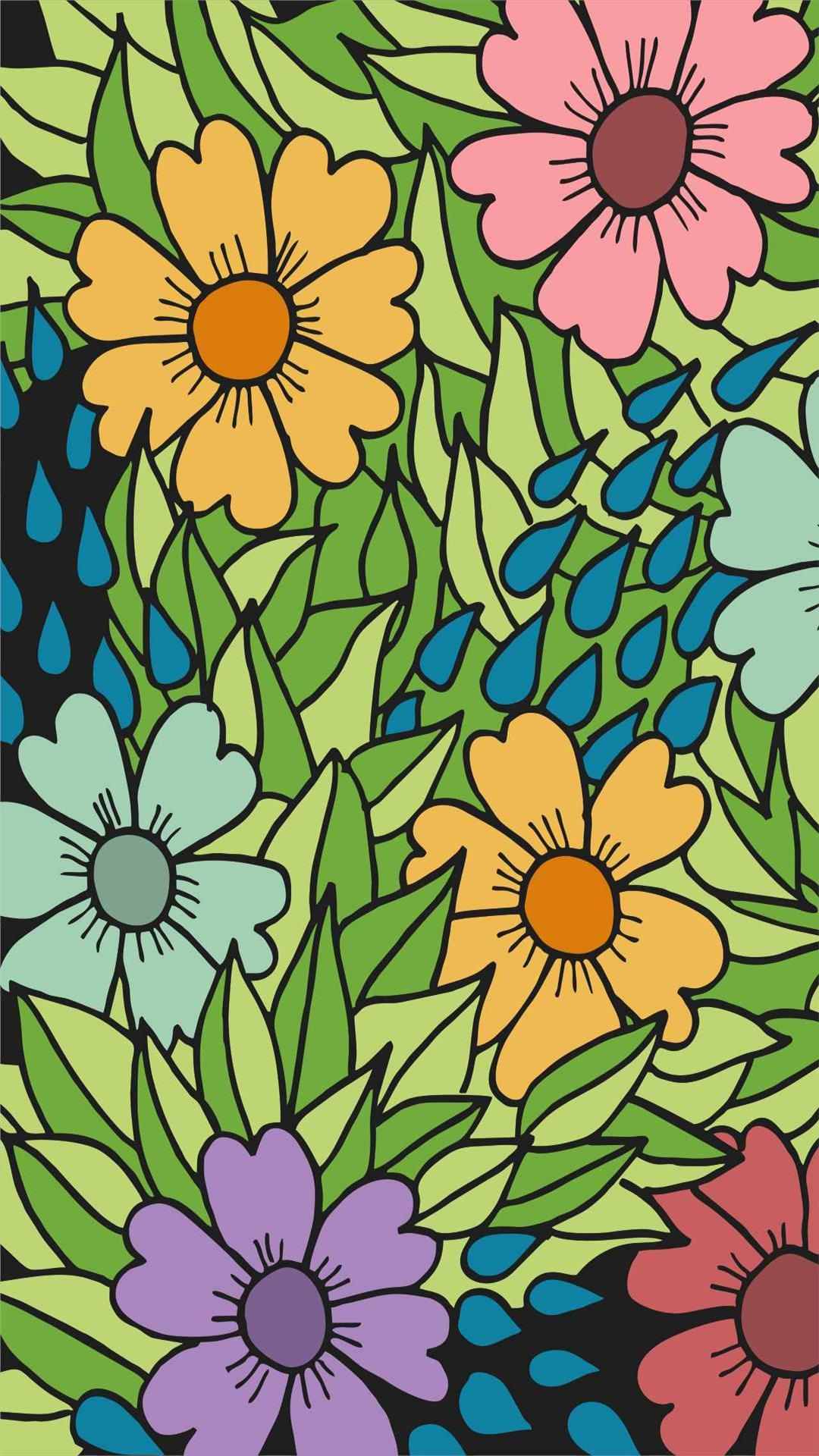 Flower pattern background