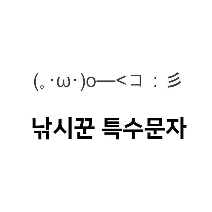  낚시꾼 특수문자 이모티콘 (｡･ω･)o<コ：彡  - 인스타특수문자 텍스트대치모음