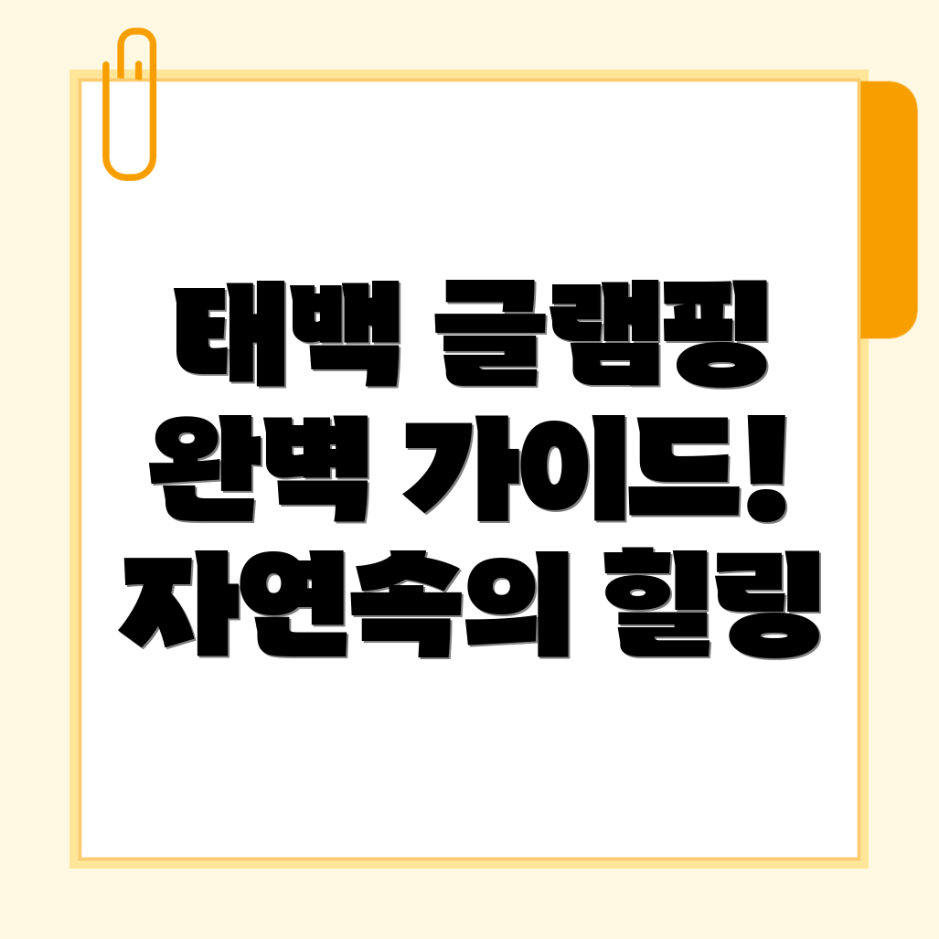 태백시 글램핑