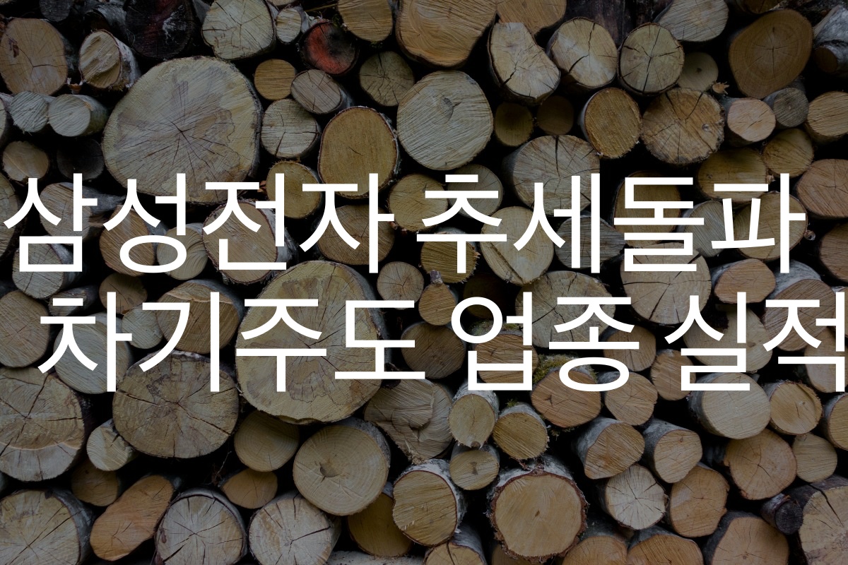  삼성전자와 차기주도 업종 실적