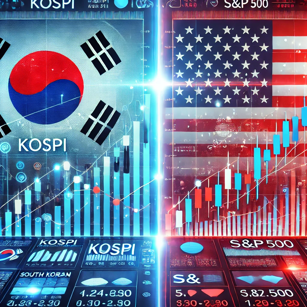 코스피와 s&amp;p 사진
