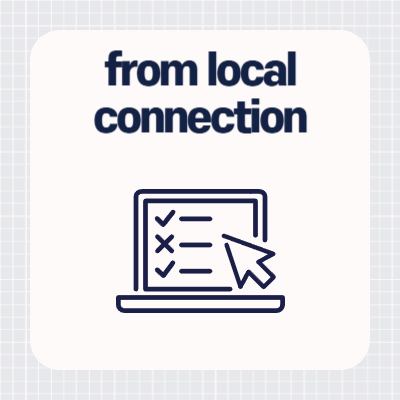 from local connection
