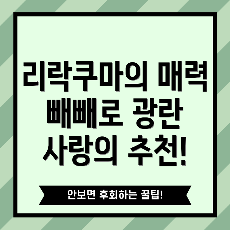 리락쿠마 빼빼로 콜라보