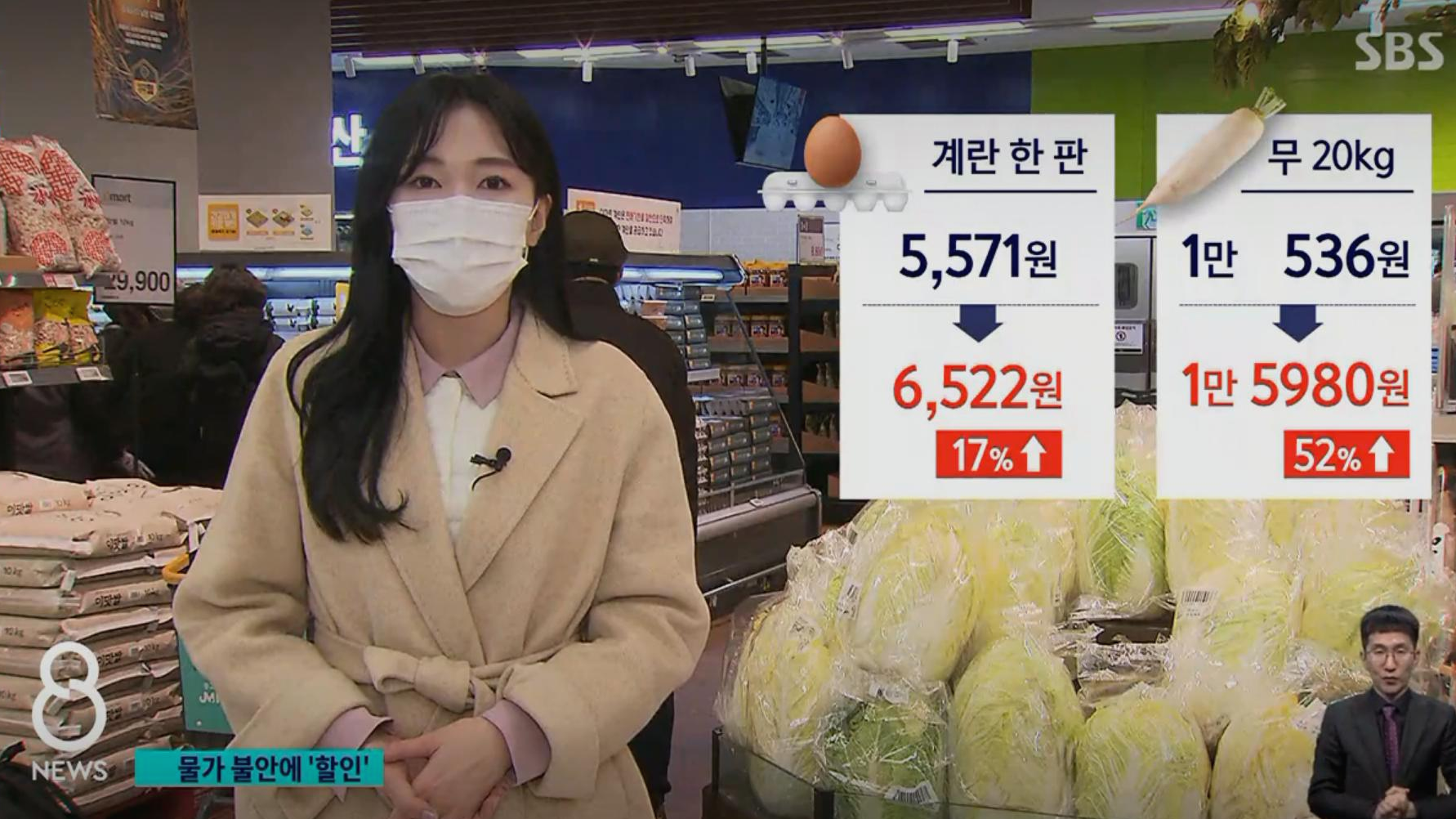  식재료 가격이 많이 오르고 있다고 합니다. 걱정이네요.