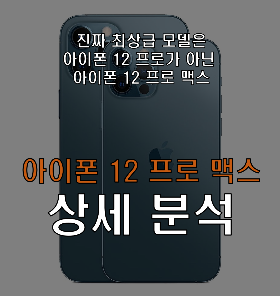  아이폰 12 프로 맥스 상세 분석