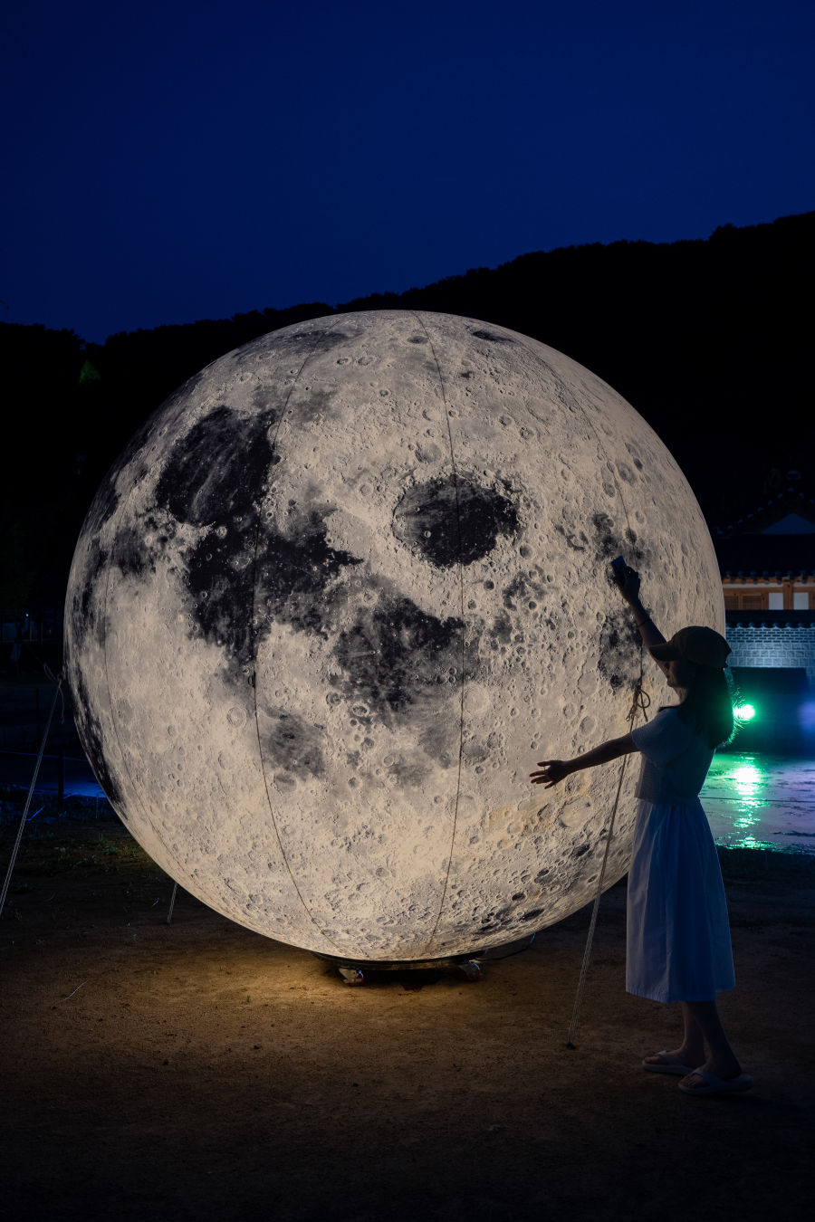 수원 화성행궁 보름달