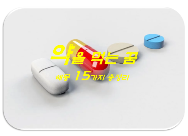  약 먹는 꿈 해몽 15가지 총정리