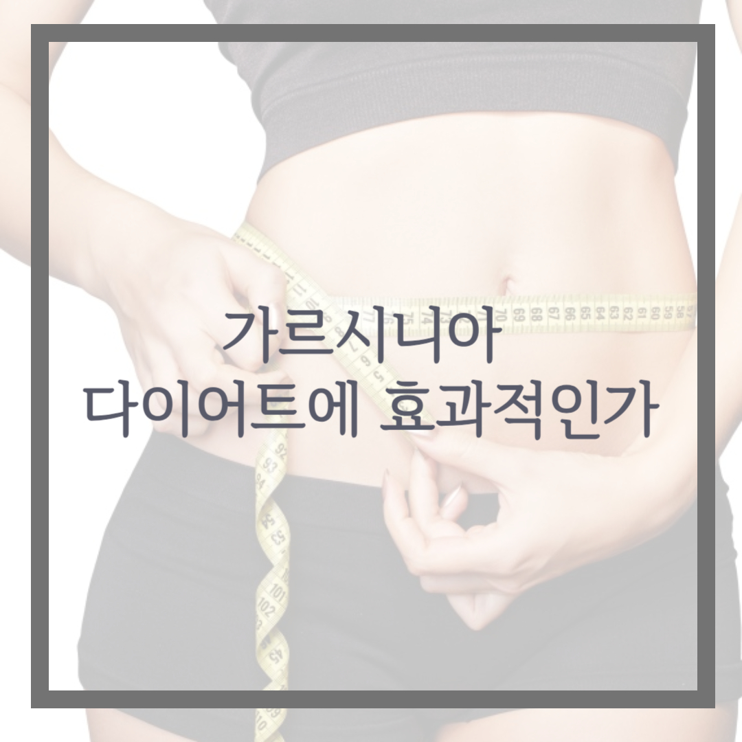 가르시니아 다이어트에 효과적인가