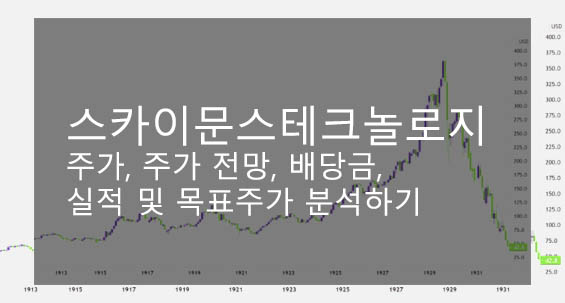 스카이문스테크놀로지 주가, 주가 전망, 배당금, 실적 및 목표주가 분석하기