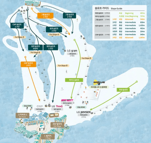 곤지암 스로프 맵