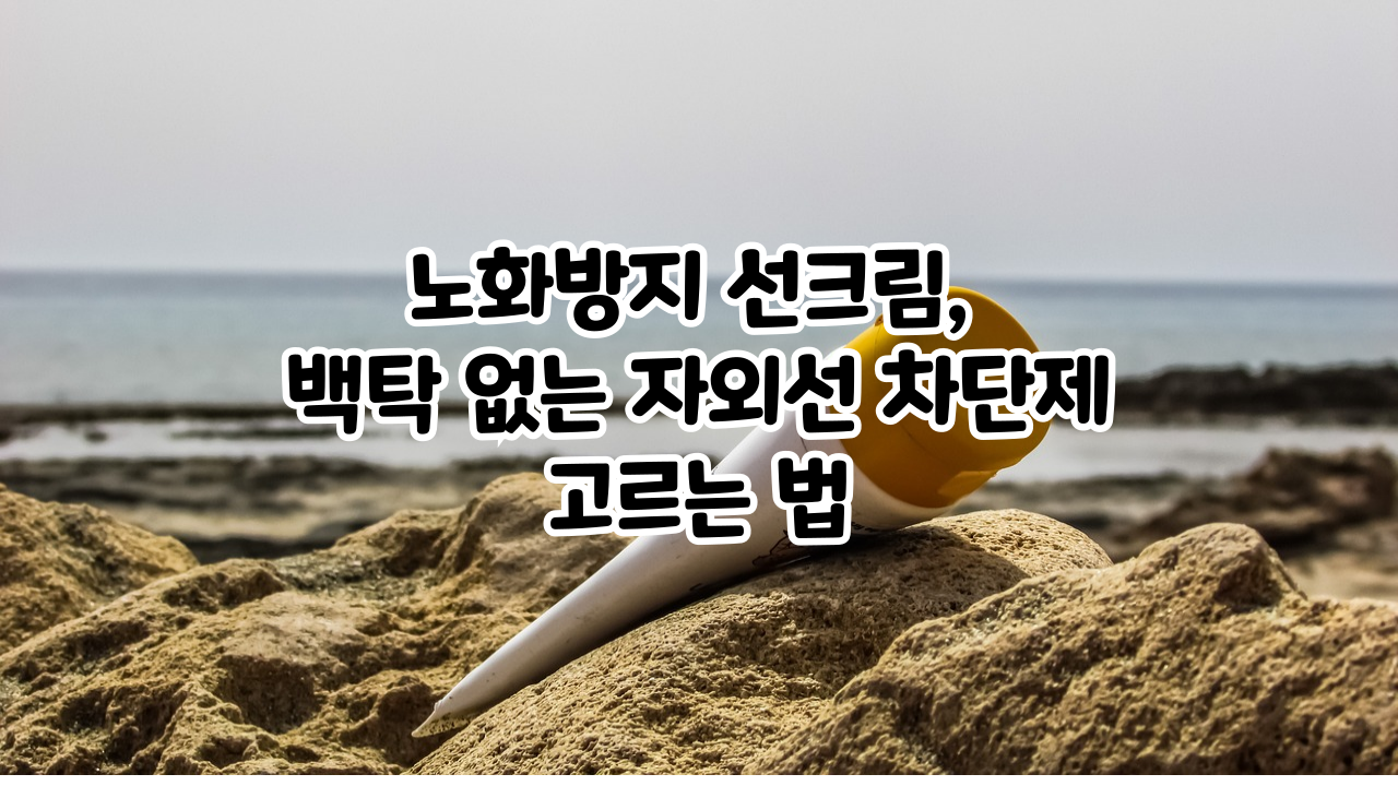 해변- 선크림