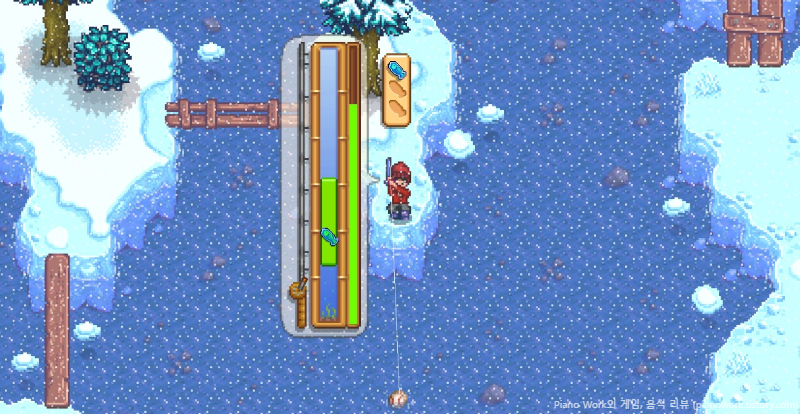 스타듀밸리(Stardew Valley), 낚시 마스터리 - 도전 미끼 (낚시 막대를 벗어나는 경우)