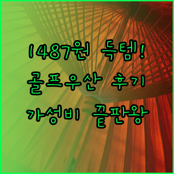 믿을 수 없는 가격 1487원 골프 