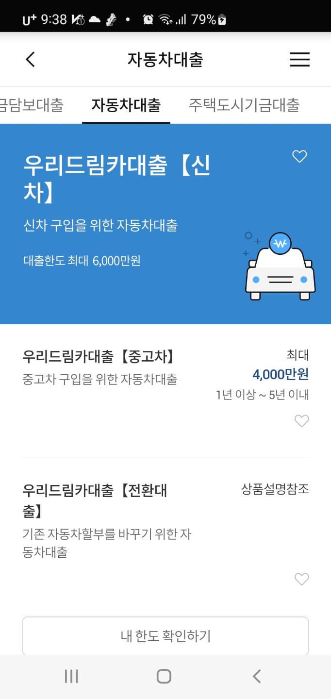 중고차대출한도 초스피드로 받기