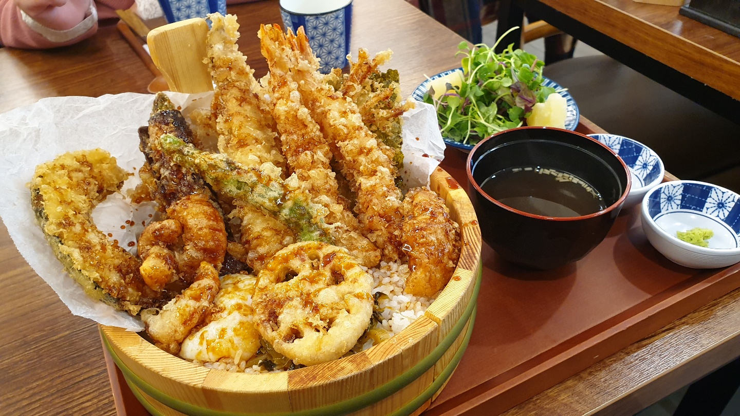  바삭바삭 튀김덮밥, 살짝 느끼하지만 맛있는 저스트텐동 하남미사점