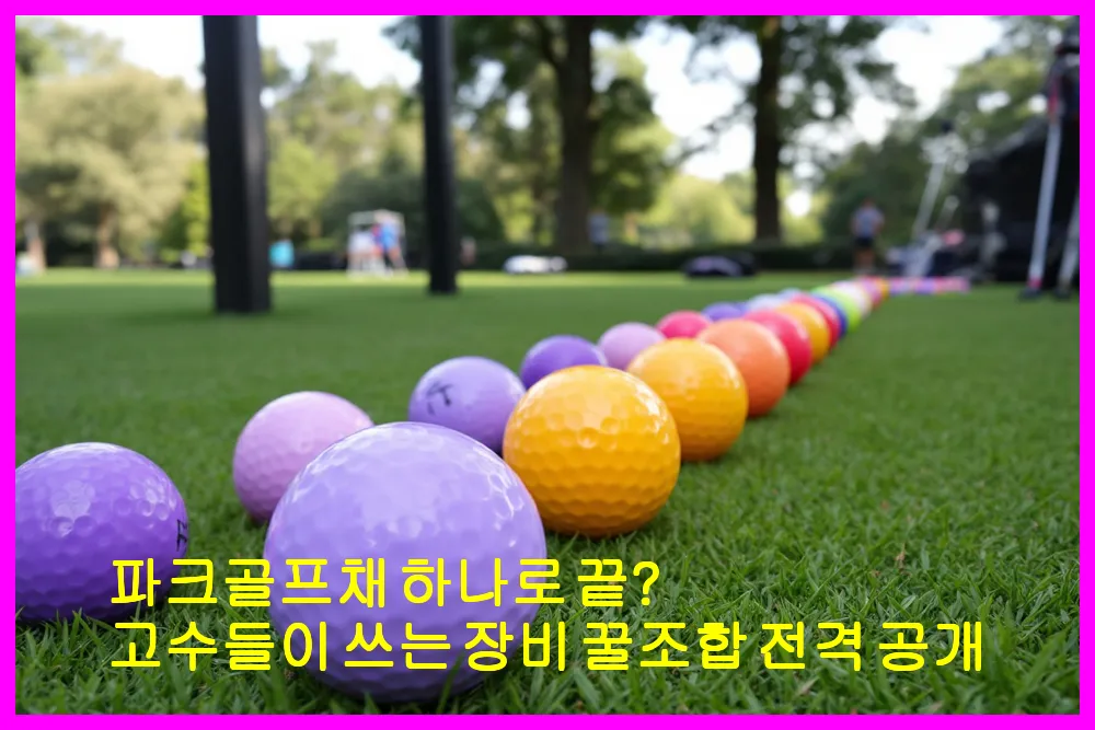 파크골프채 하나로 끝? 고수들이 쓰는 장비 꿀조합 전격 공개