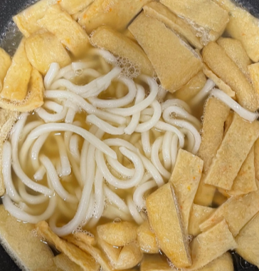 면 넣고 끓이기