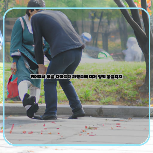 긴급-상황-긴급-상황-넘어져-넘어지다-무릎-다쳤을-때-무릎-부상