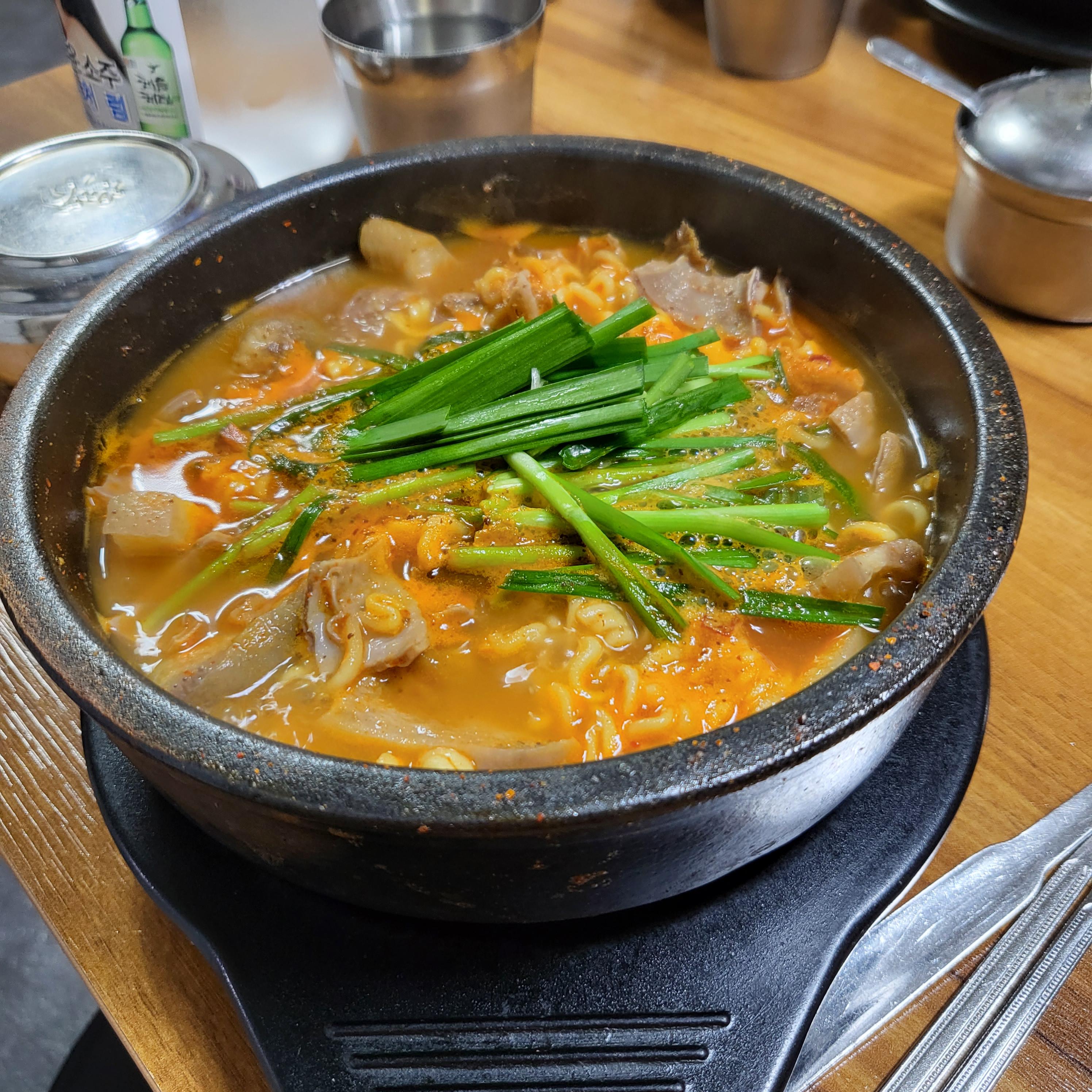 순대라면