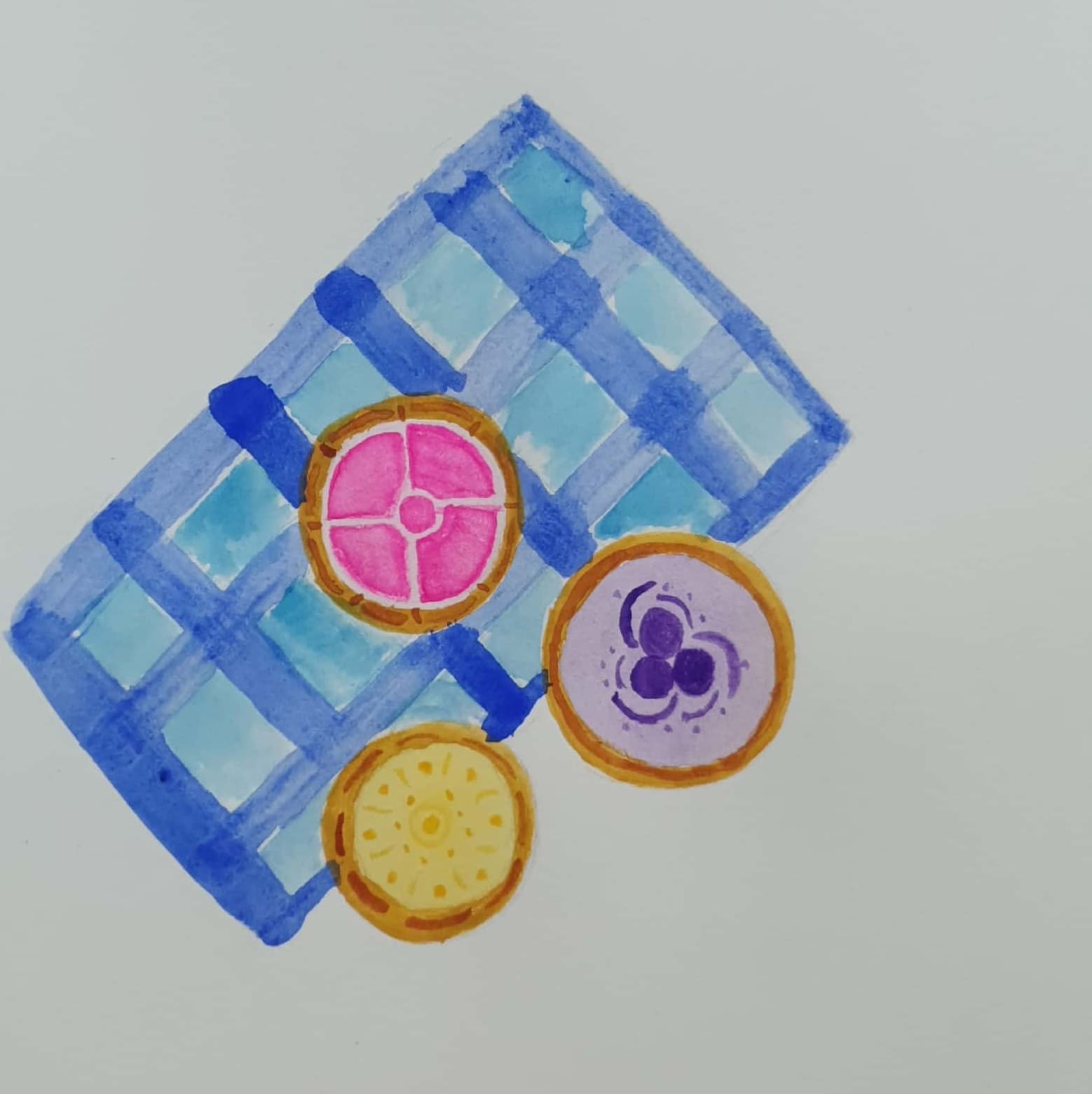  5 Colors 5가지 색깔들 / 일러스트 그림 드로잉 / 음식 그리기