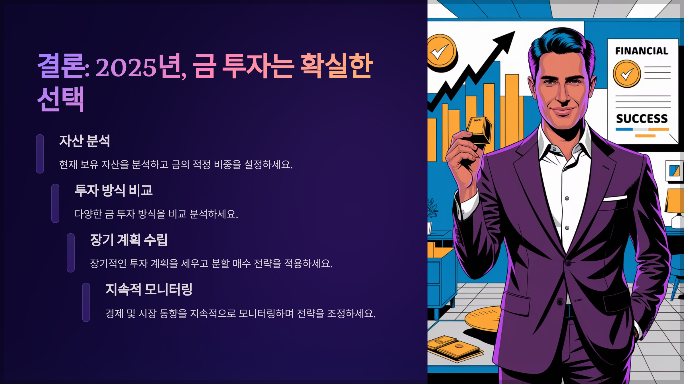 결론: 2025년, 금 투자는 확실한 선택