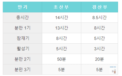 초산-경산-분만-시간
