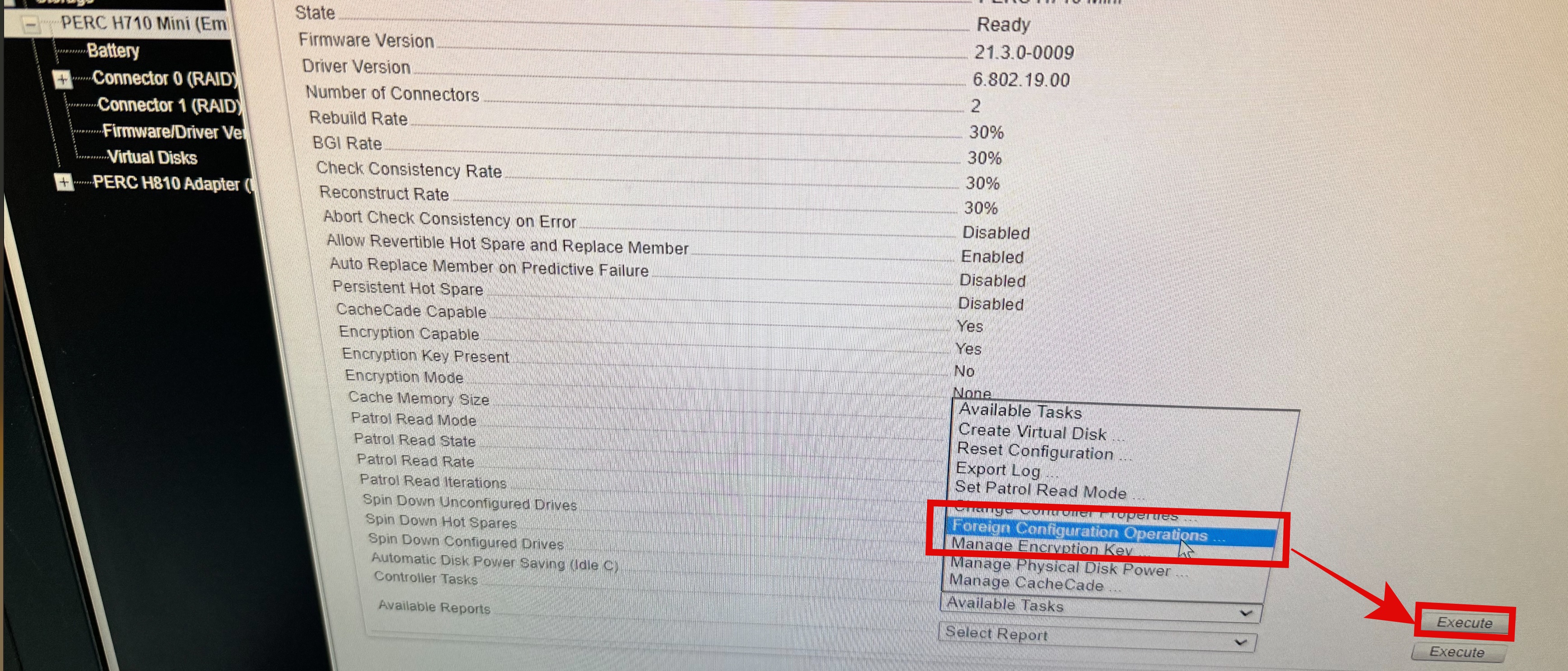 Dell Raid Controller Foreign Configuration Operations