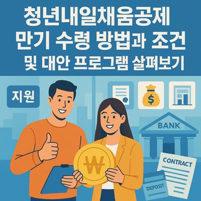 청년내일채움공제 만기 수령 방법과 조건 및 대안 프로그램 살펴보기