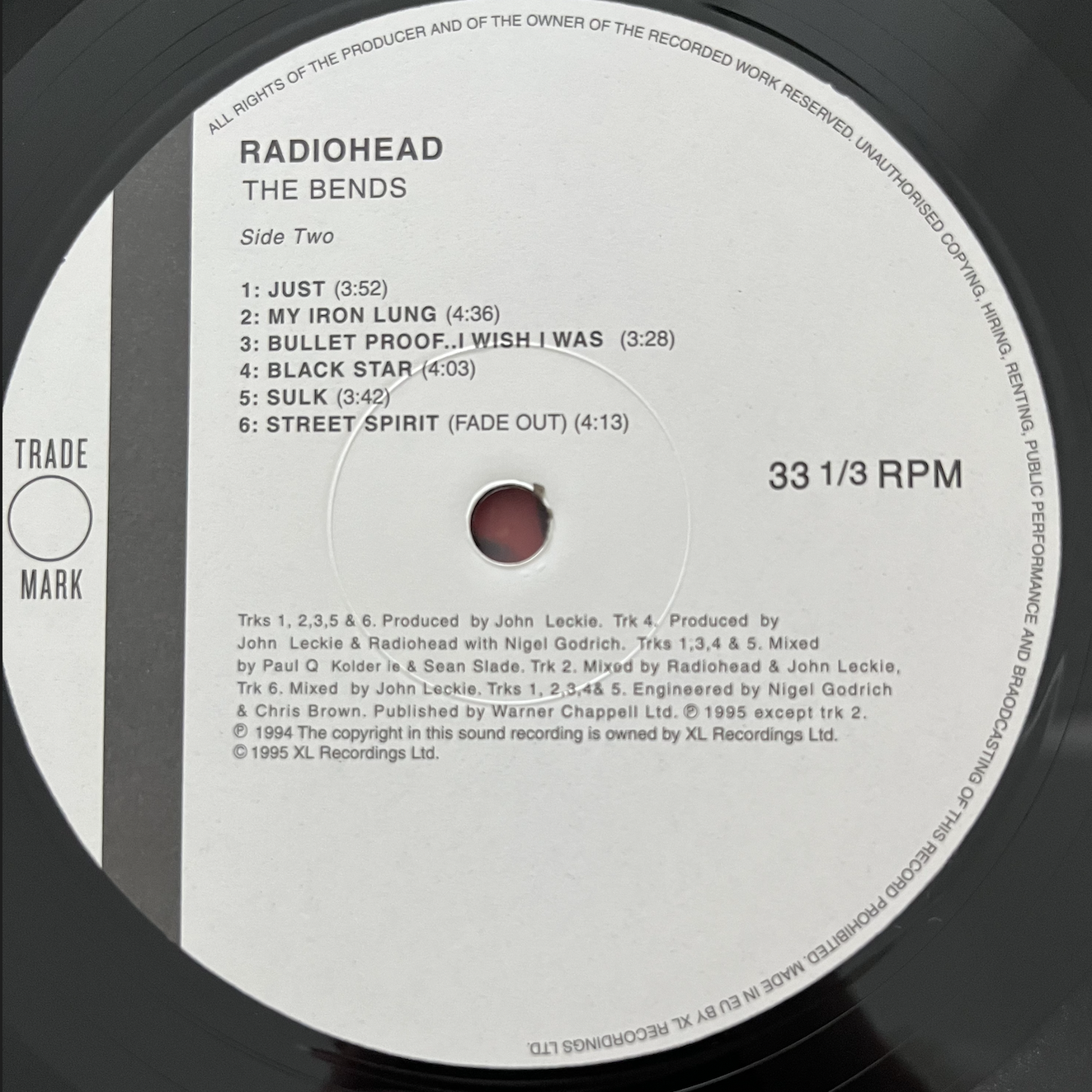 Radio head the bends LP