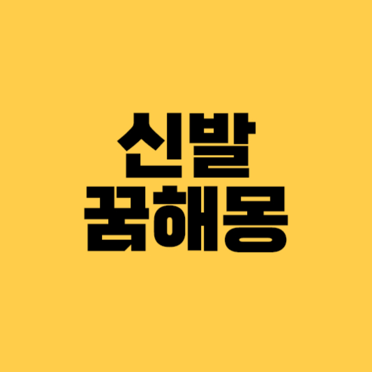 신발 꿈해몽 신발꿈 신발 잃어버린 꿈해몽 신발 찾는 꿈해몽