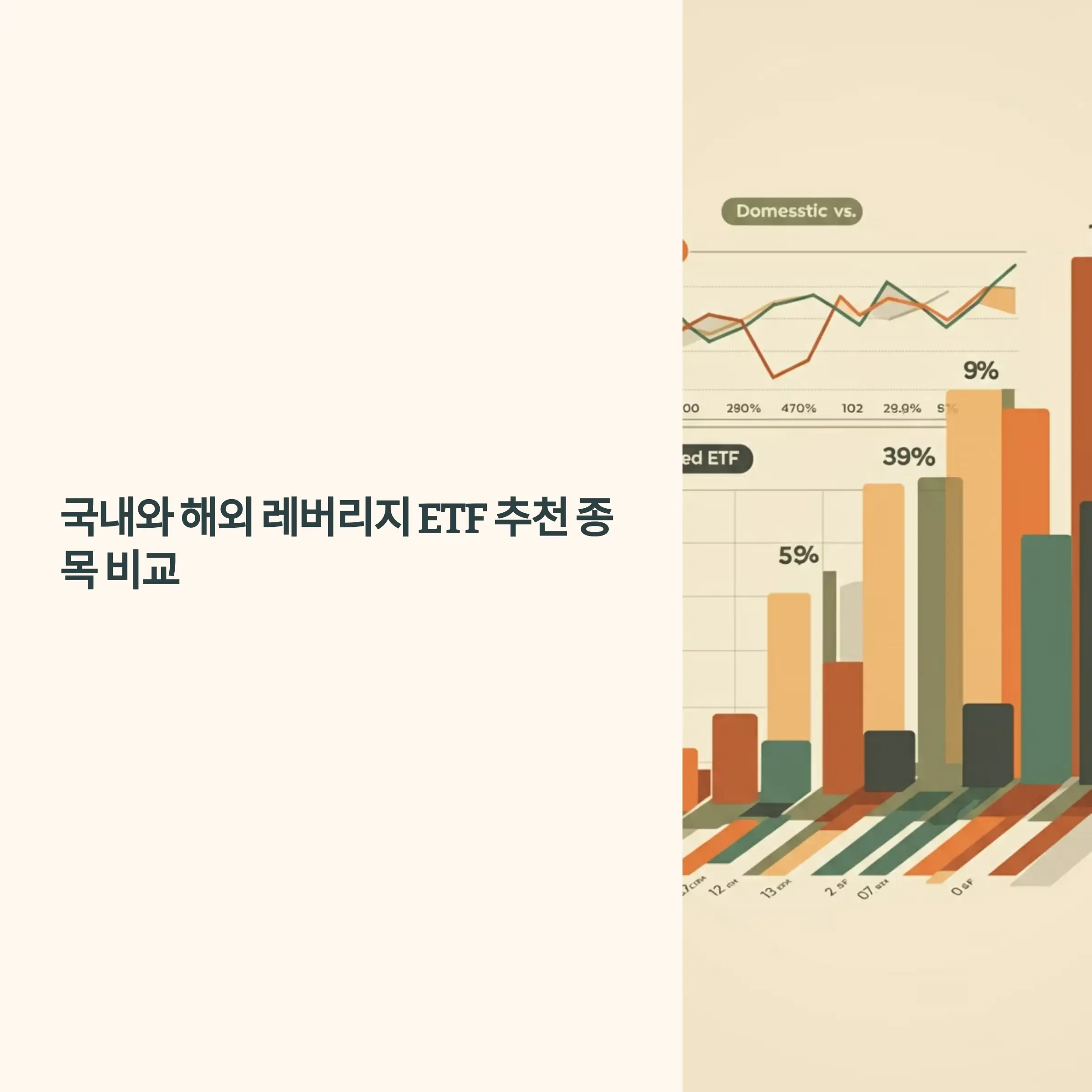 국내와 해외 레버리지 ETF 추천 종목 비교