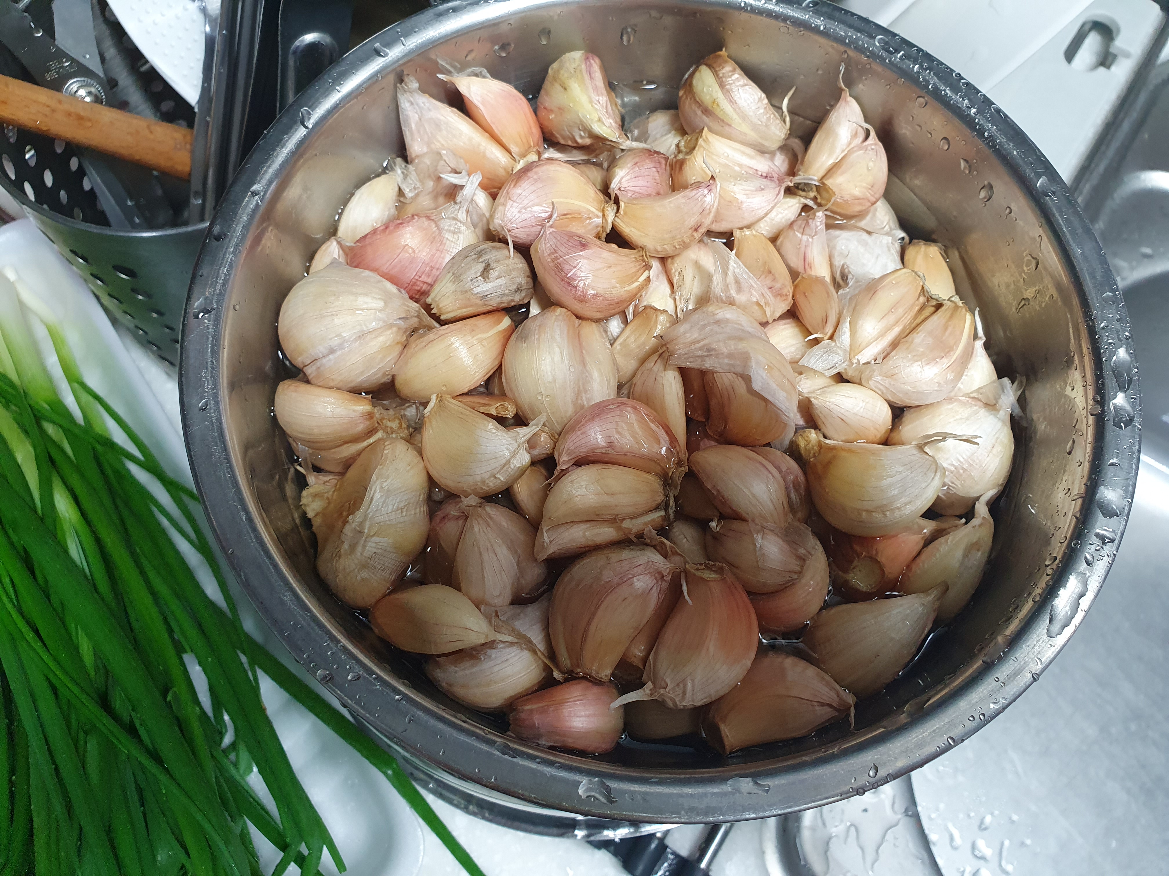 겉절이 맛있게 만드는법 마늘을 까기위한 준비