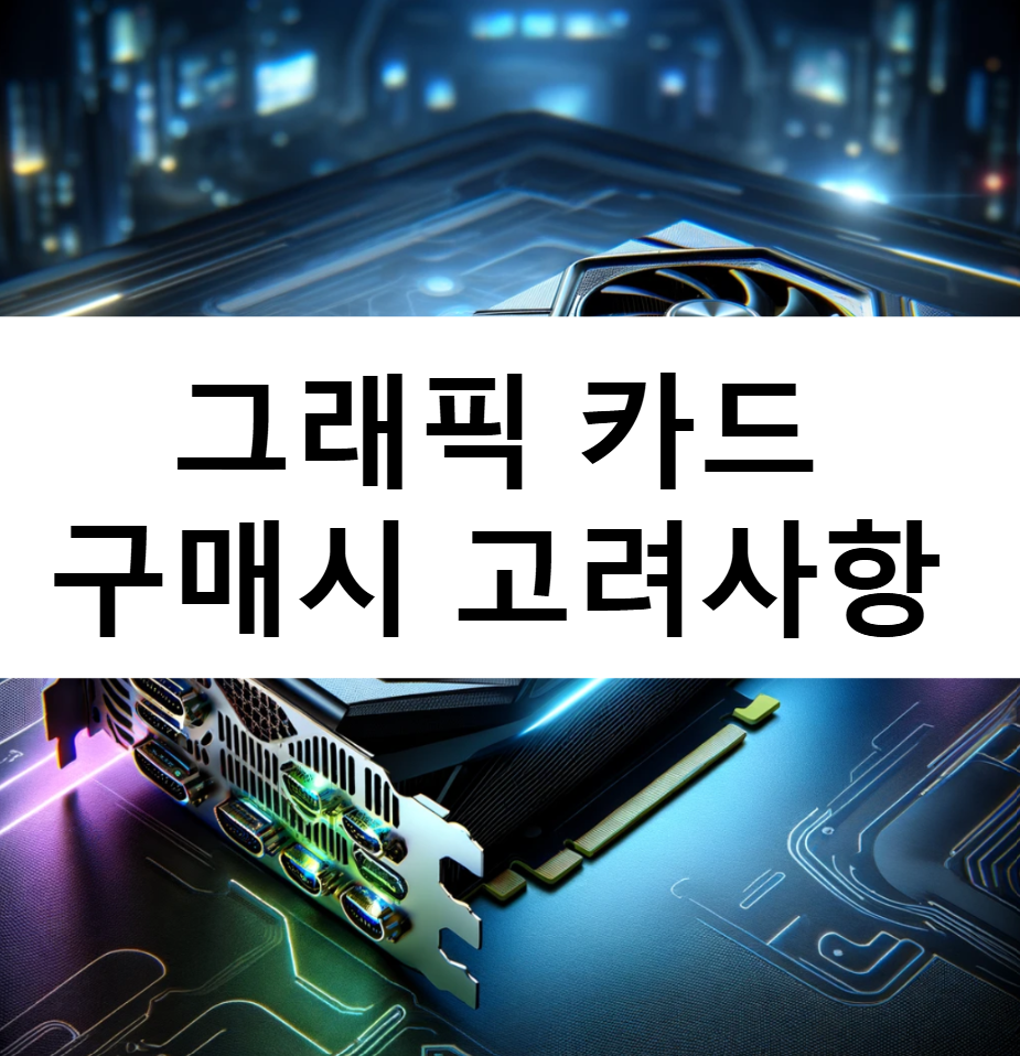 그래픽 카드-구매시-고려사항