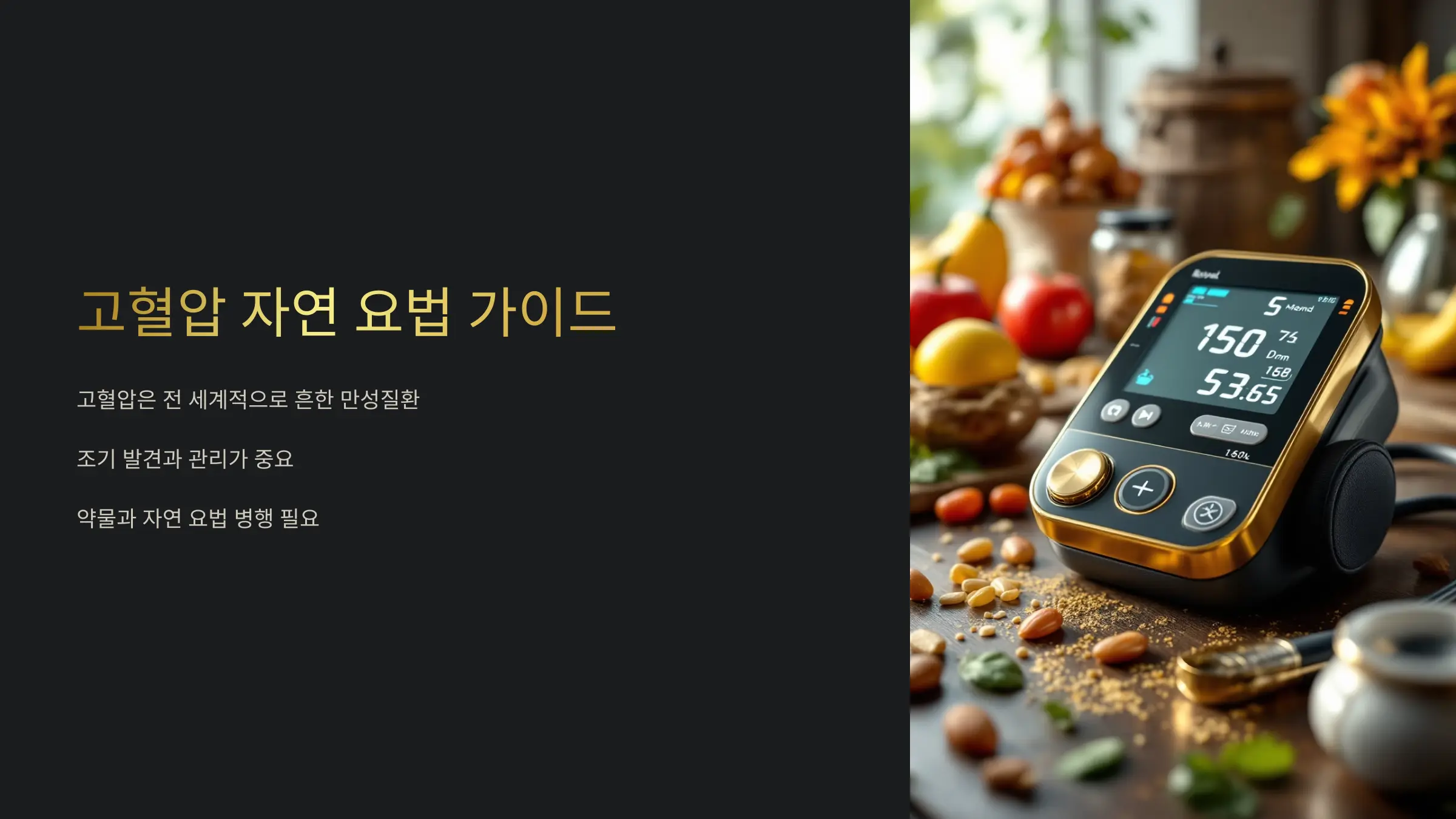 자연 요법으로 혈압 낮추기: