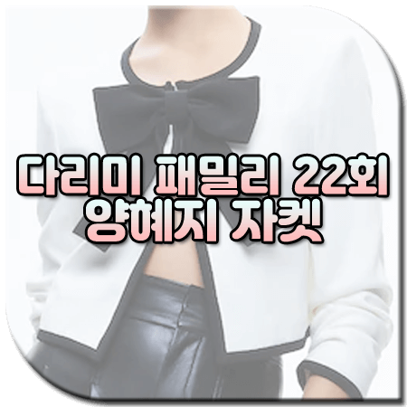 다리미 패밀리 22회 양혜지 자켓