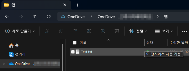 OneDrive 연결