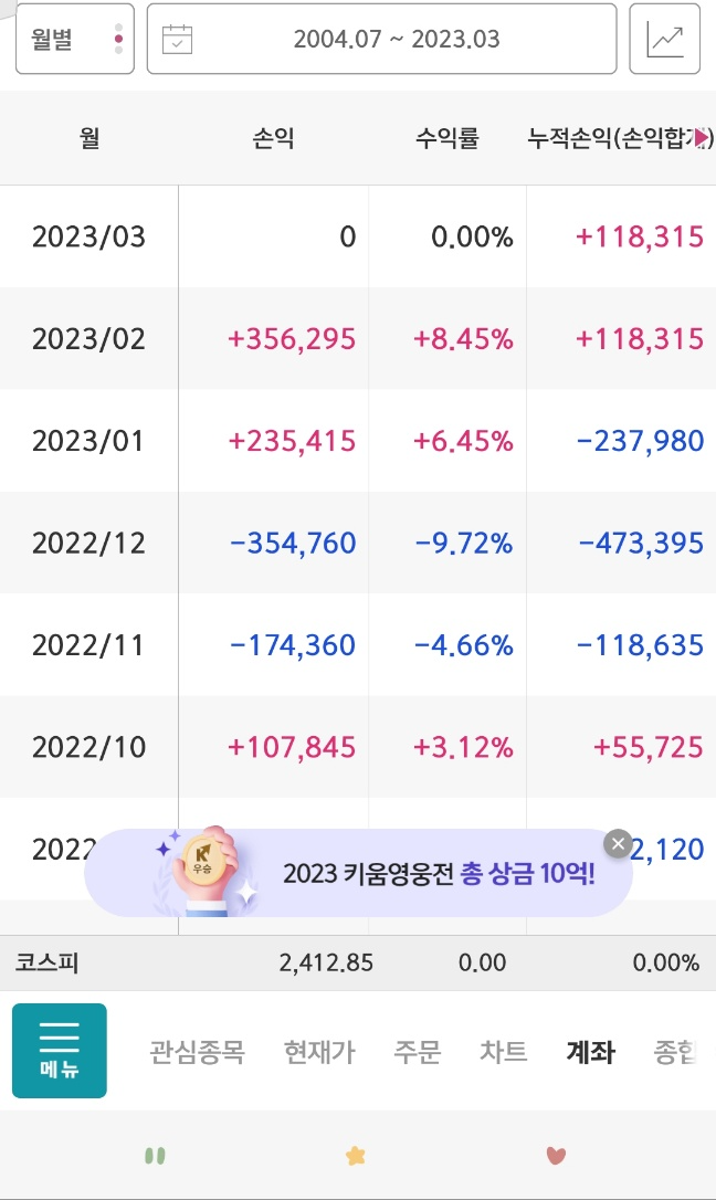 연금저축 장기 적립식 투자- 2월 (TIGER 미국S&P500)