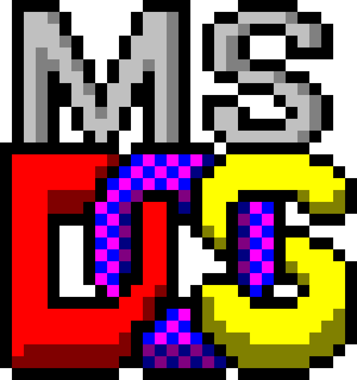ms-dos 로고