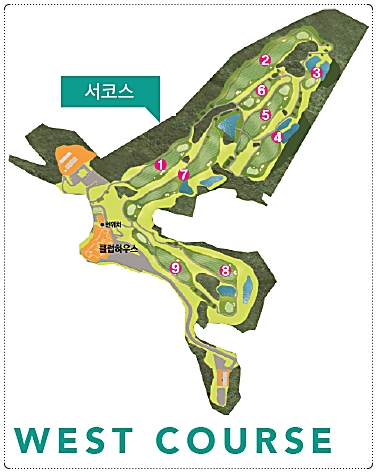 화성상록CC 서 코스 조감도