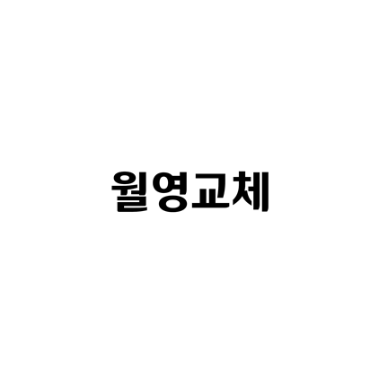  [명조체]월영교체 폰트 무료 다운로드(제작 : 안동시)