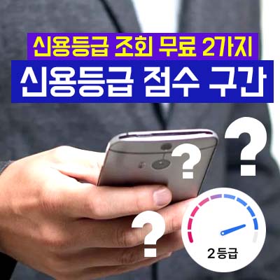 신용등급 조회 무료 2가지 및 신용등급 점수 구간