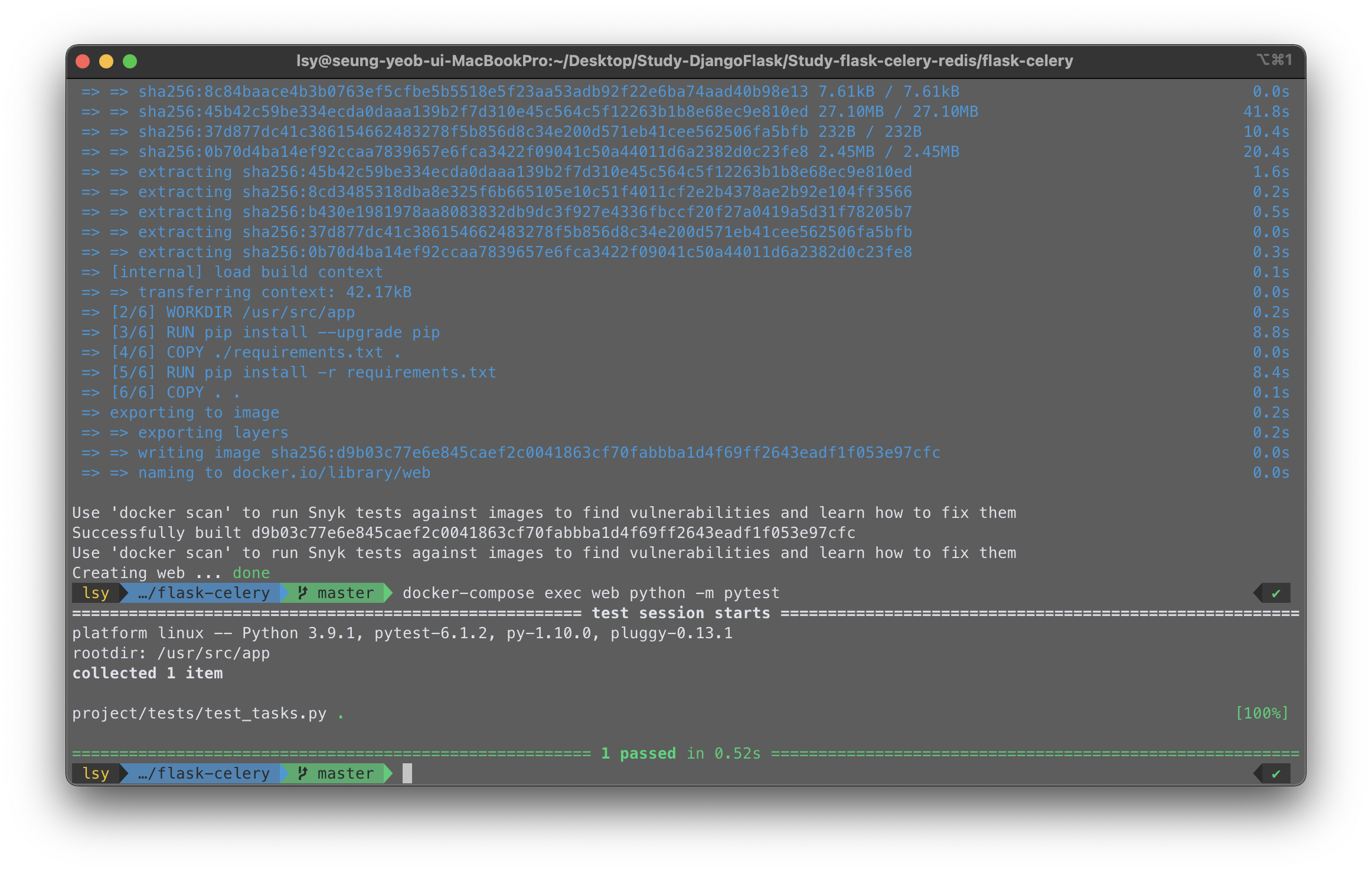 [Celery] SideProject(Ant Platform) 2. Flask에서 Celery로 비동기작업 수행하기(실습
