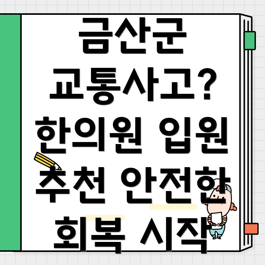 금산군 교통사고 한의원