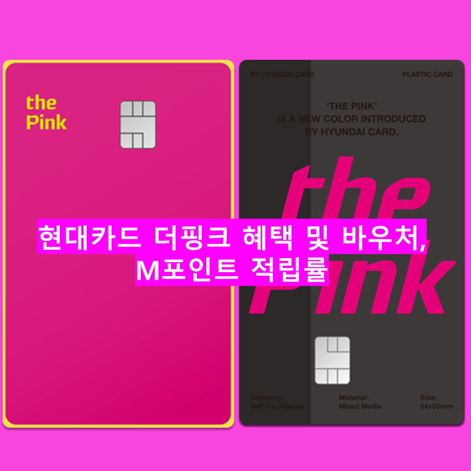  현대카드 더핑크(the Pink) 혜택, 바우처, M포인트 적립률