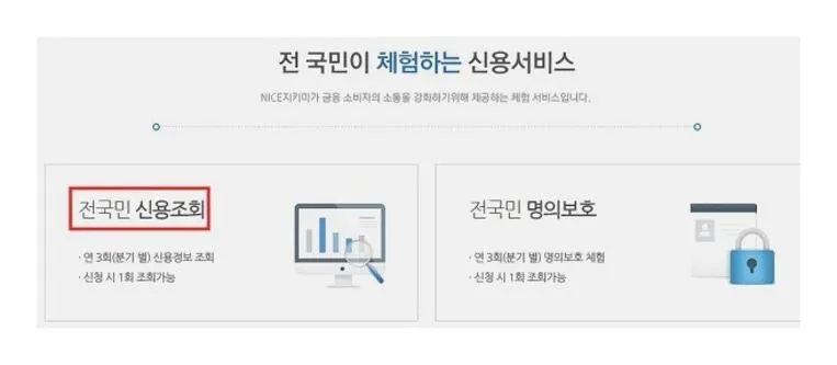 신용등급확인방법