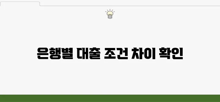 상가보증금 대출 은행별 상품 비교 및 추천