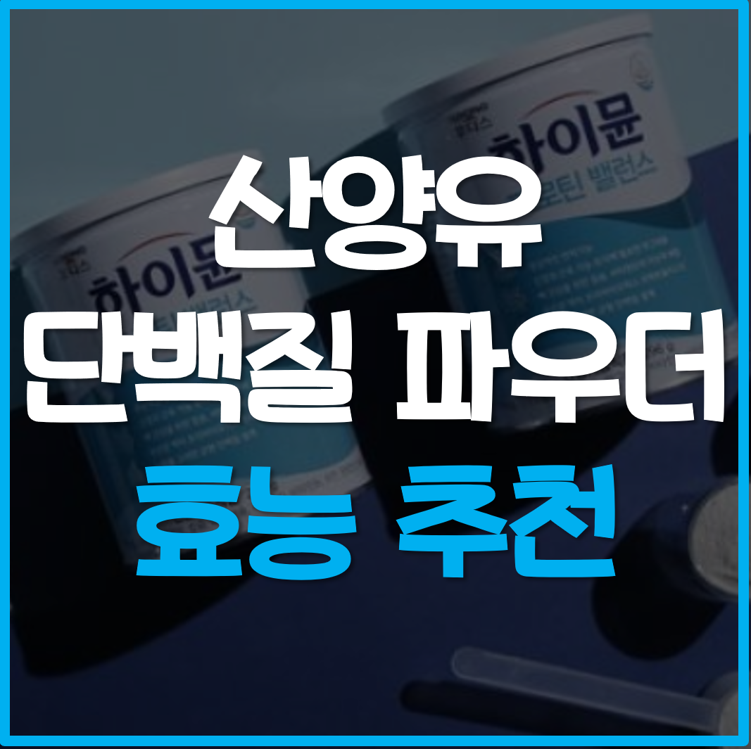  산양유 단백질 파우더 효능 추천