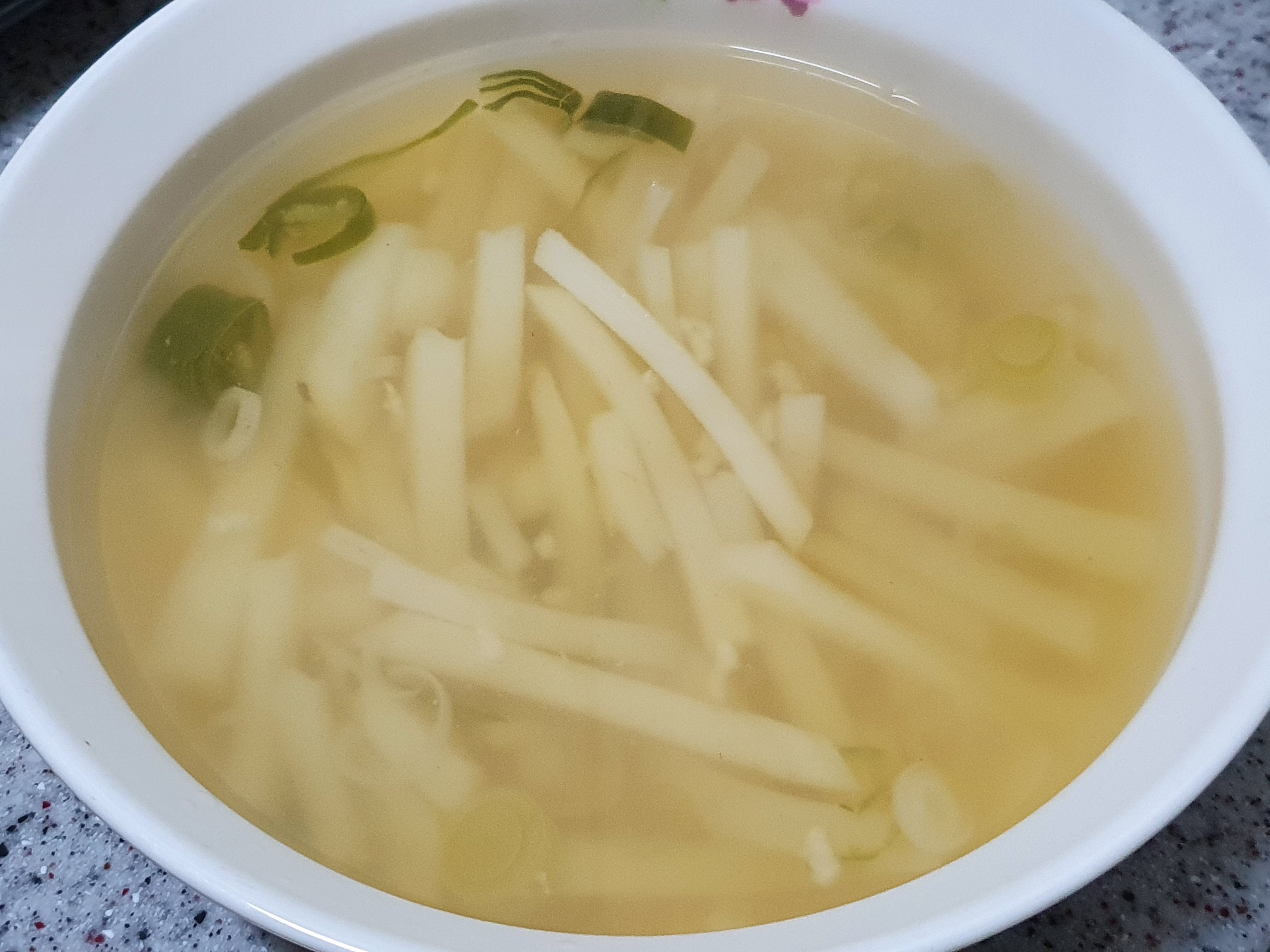 간단한 국요리 감자국 만들기